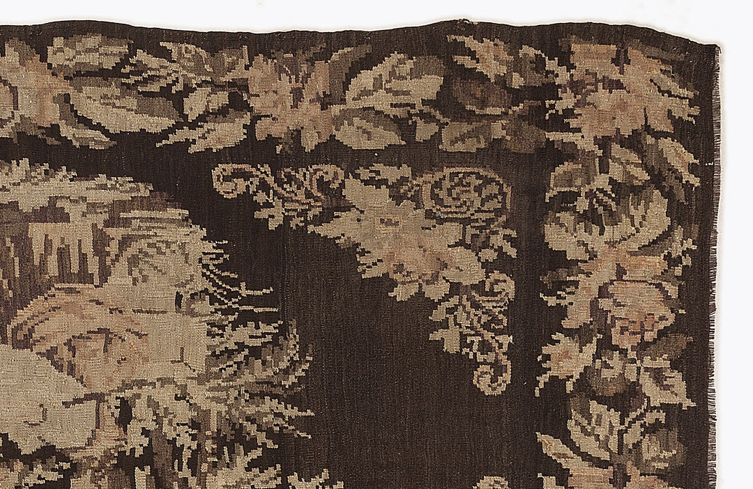 Cretan Red Floral Wool Hand Woven Carpet 168 x 310