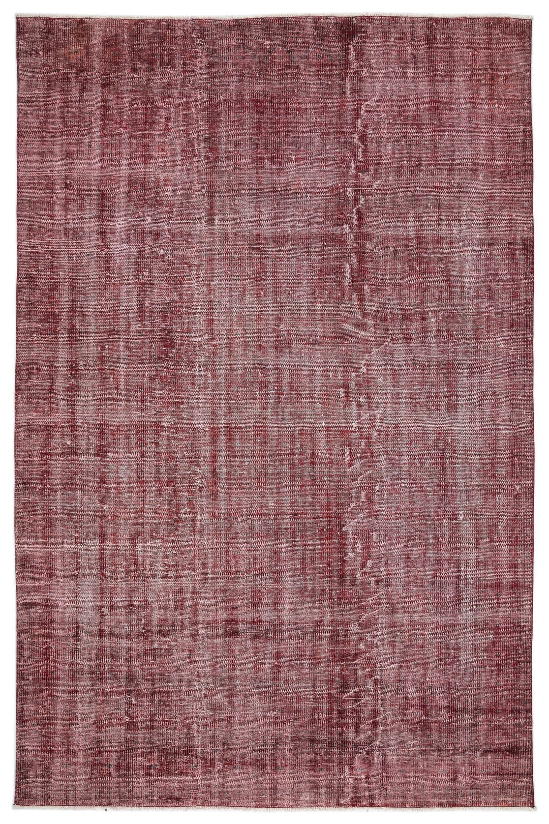 Athens Red Tumbled Wool Hand Woven Carpet 194 x 297