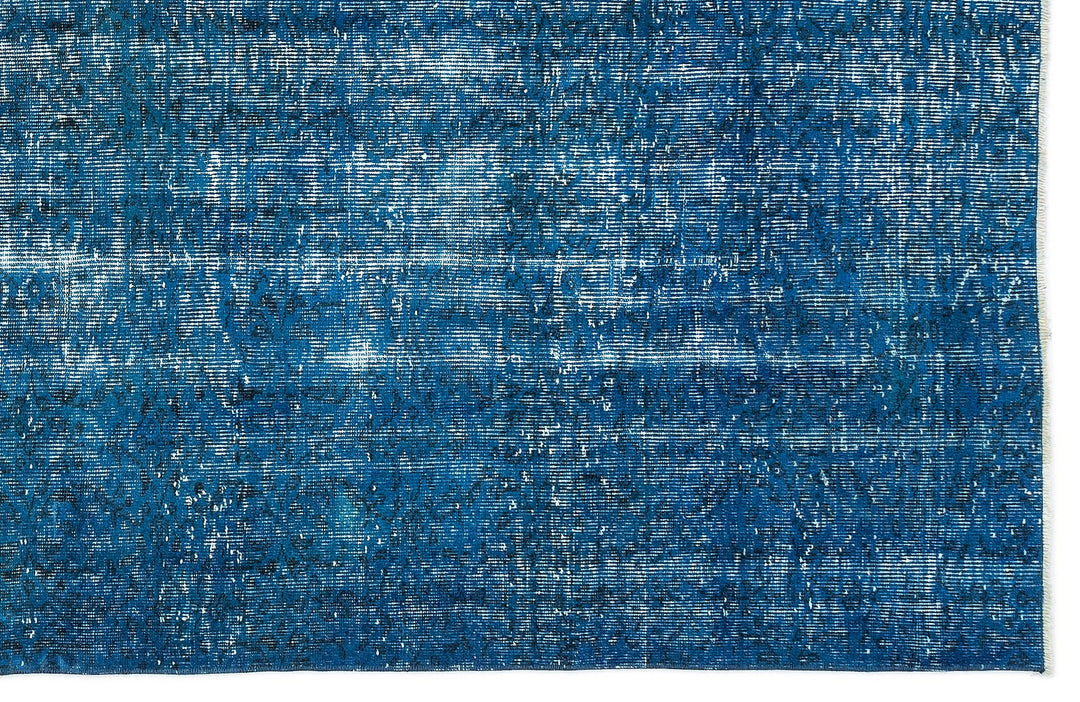 Athens Turquoise Tumbled Wool Hand Woven Carpet 161 x 277