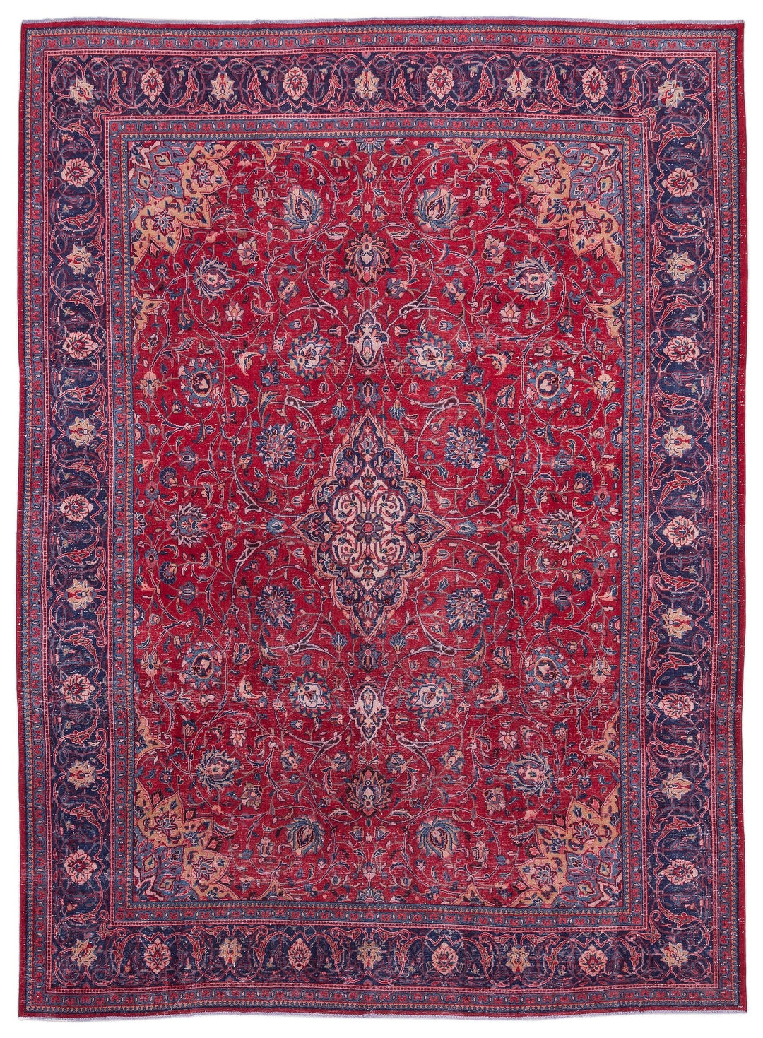 Epirus Red Tumbled Wool Hand Woven Carpet 300 x 395