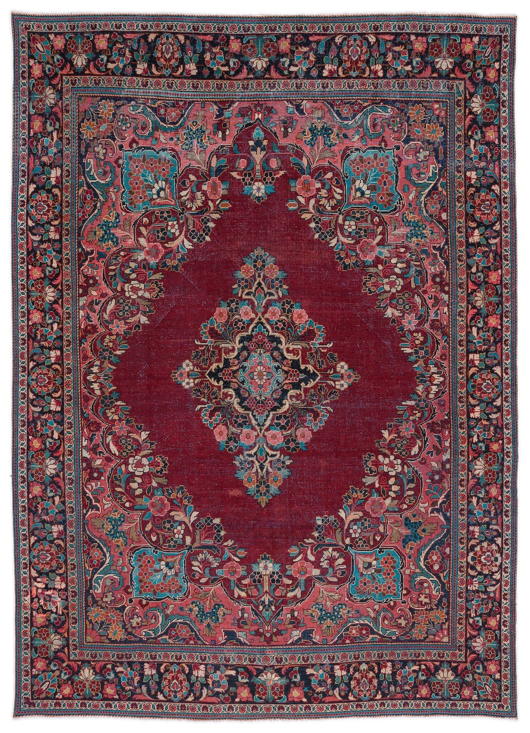 Epirus Red Tumbled Wool Hand Woven Carpet 280 x 395