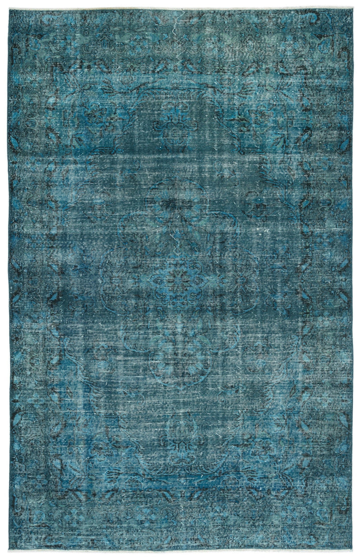 Athens Turquoise Tumbled Wool Hand Woven Rug 194 x 310