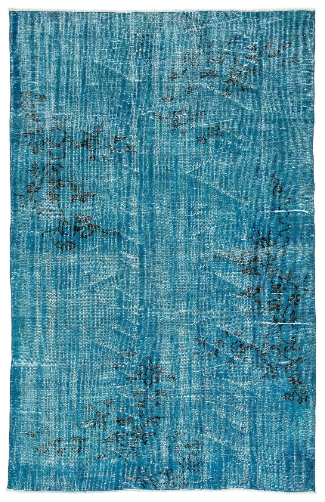 Athens Turquoise Tumbled Wool Hand Woven Rug 172 x 270