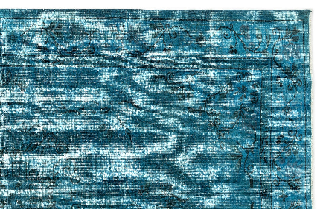 Athens Turquoise Tumbled Wool Hand Woven Rug 174 x 282