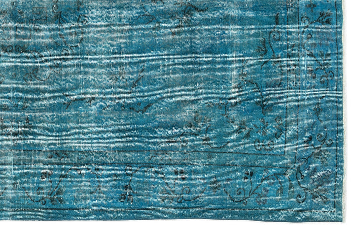Athens Turquoise Tumbled Wool Hand Woven Rug 174 x 282