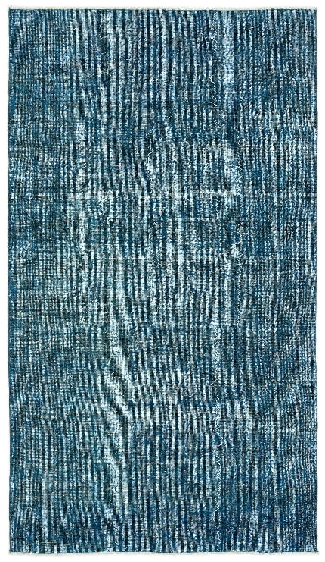 Athens Turquoise Tumbled Wool Hand Woven Carpet 148 x 264