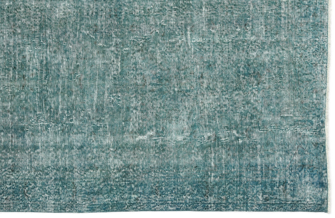 Athens Turquoise Tumbled Wool Hand Woven Carpet 116 x 216