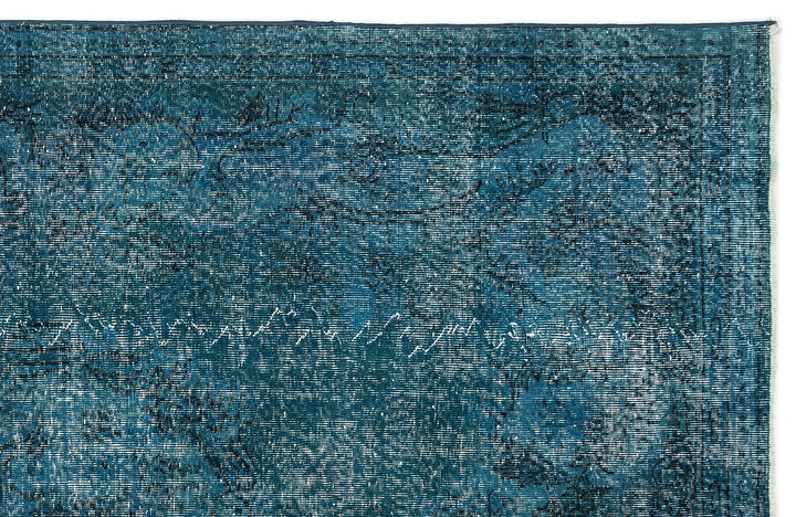 Athens Turquoise Tumbled Wool Hand Woven Rug 187 x 297