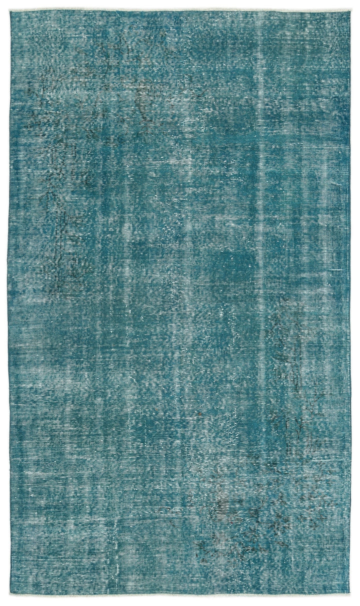 Athens Turquoise Tumbled Wool Hand Woven Carpet 155 x 266