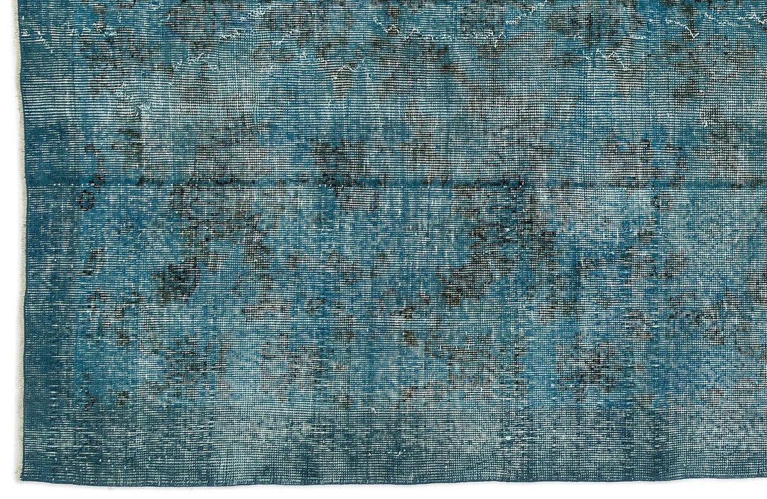 Athens Turquoise Tumbled Wool Hand Woven Carpet 158 x 238
