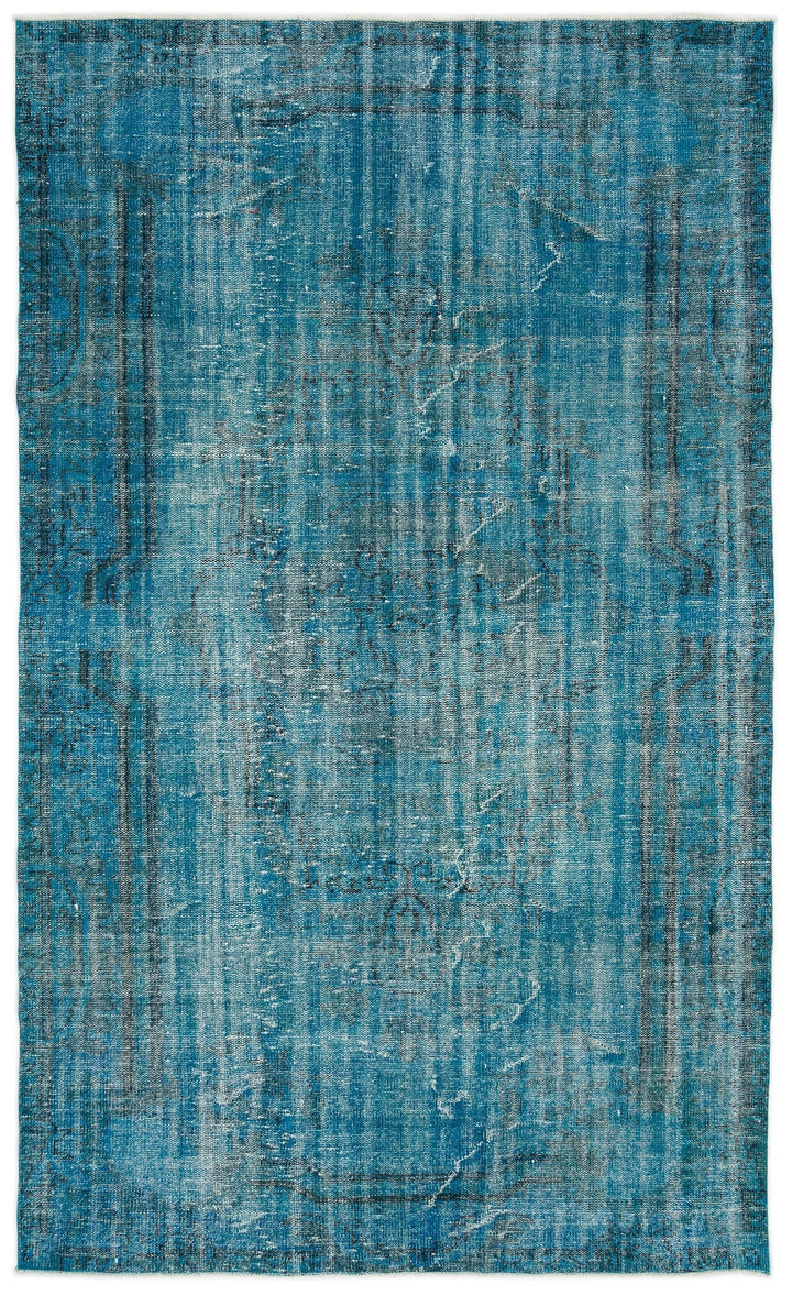 Athens Turquoise Tumbled Wool Hand Woven Rug 170 x 285