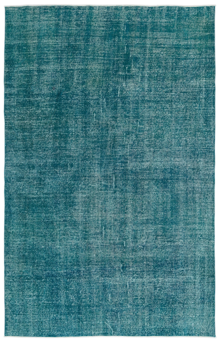 Athens Turquoise Tumbled Wool Hand Woven Rug 196 x 310