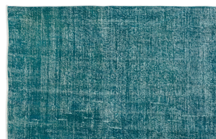 Athens Turquoise Tumbled Wool Hand Woven Rug 196 x 310