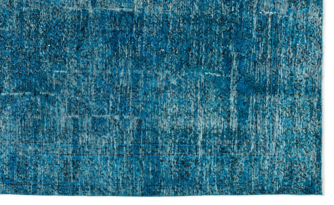 Athens Turquoise Tumbled Wool Hand Woven Carpet 183 x 304