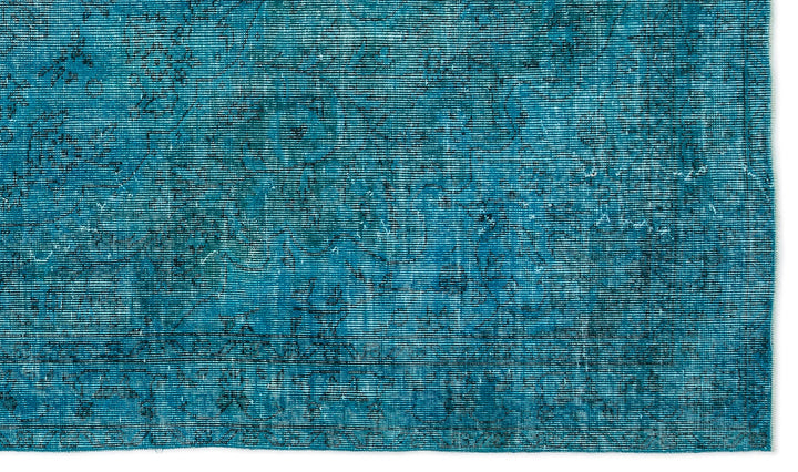 Athens Turquoise Tumbled Wool Hand Woven Carpet 169 x 292