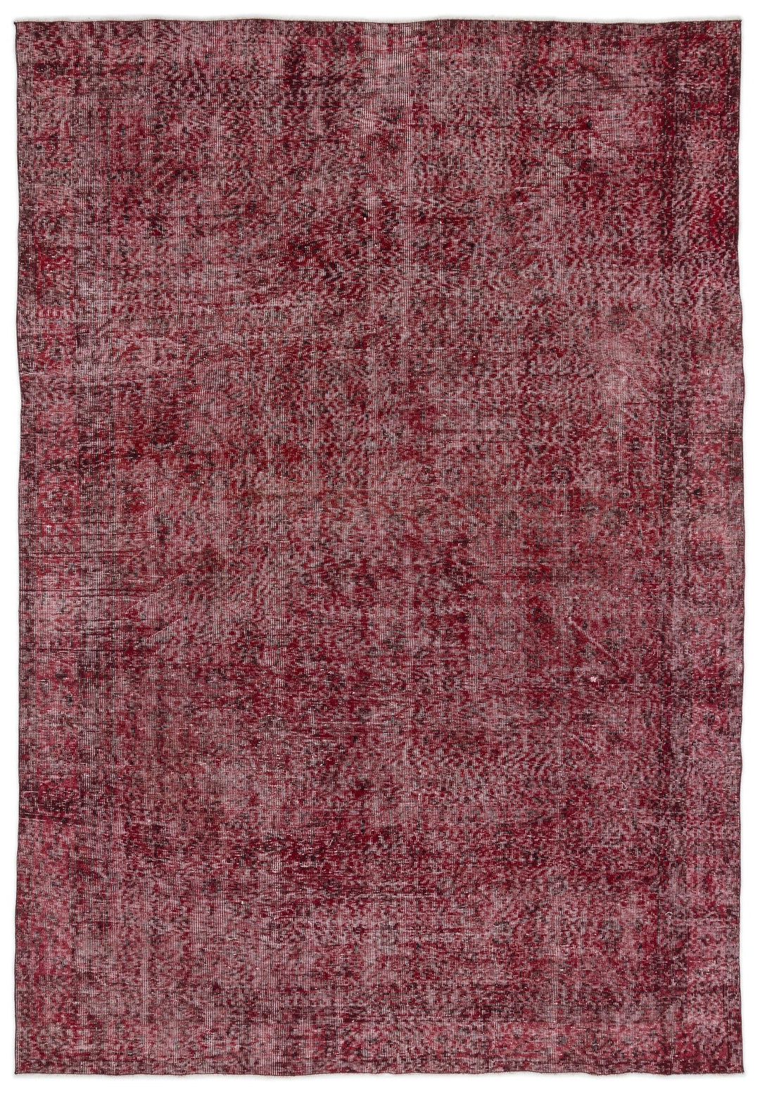 Athens Red Tumbled Wool Hand Woven Carpet 214 x 310