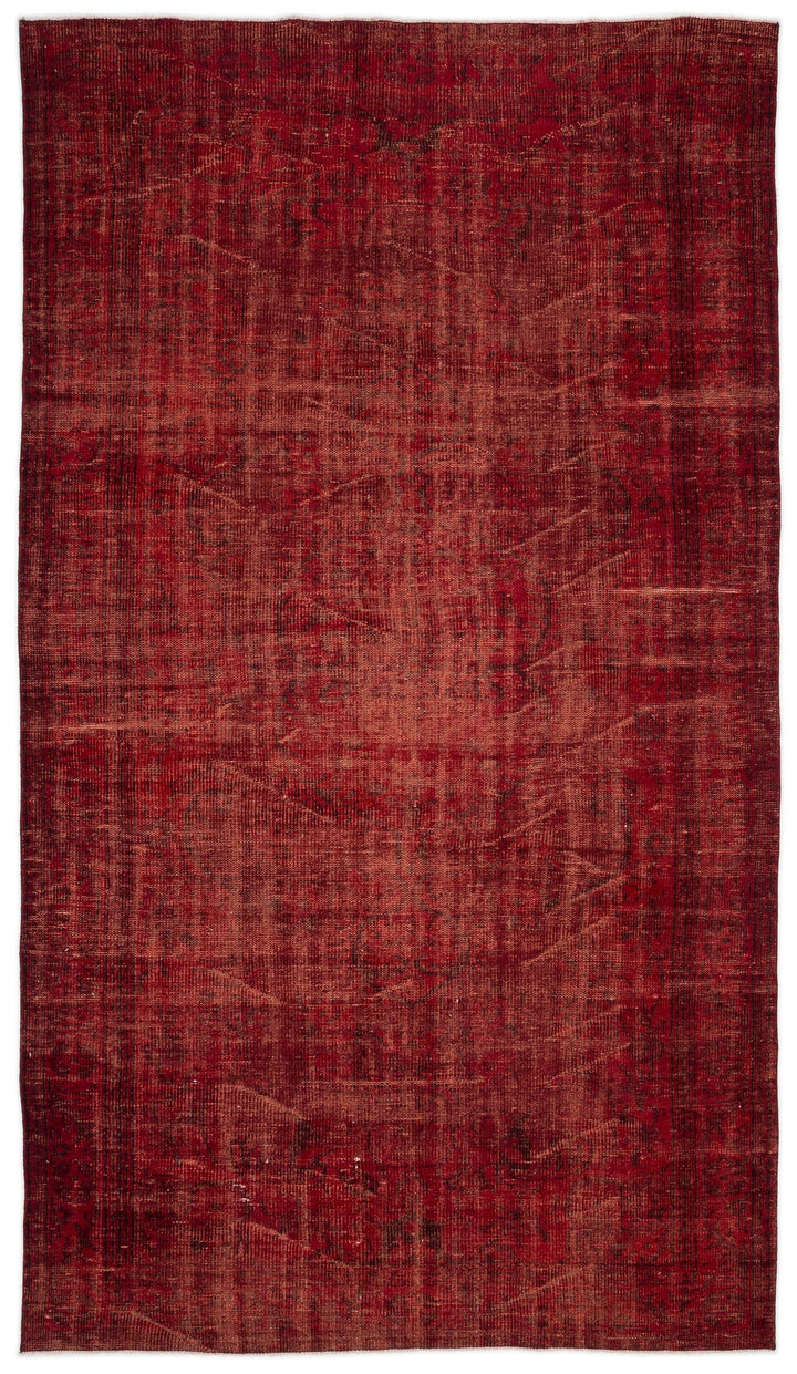 Athens Red Tumbled Wool Hand Woven Carpet 175 x 304