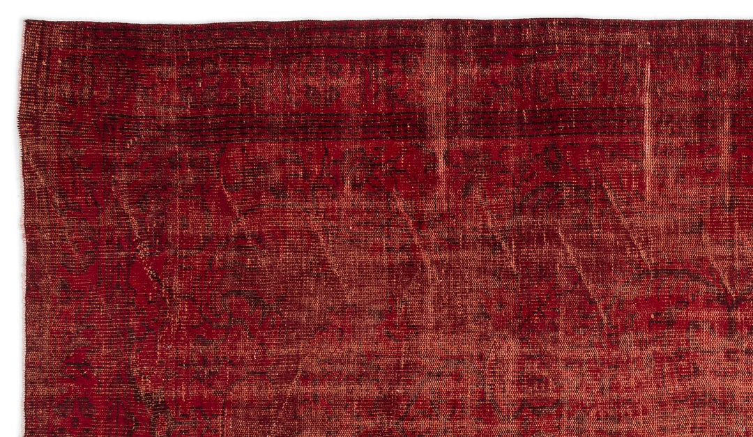 Athens Red Tumbled Wool Hand Woven Carpet 175 x 304