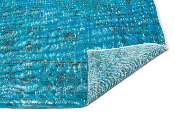 Athens Turquoise Tumbled Wool Hand Woven Rug 179 x 290