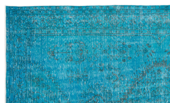 Athens Turquoise Tumbled Wool Hand Woven Rug 179 x 290