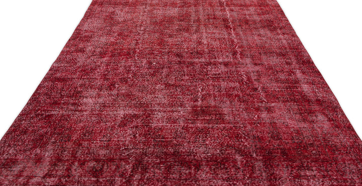 Athens Red Tumbled Wool Hand Woven Carpet 210 x 315