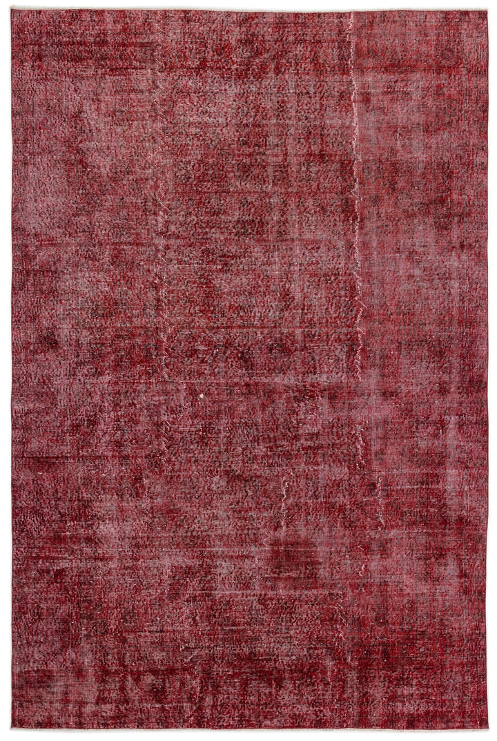 Athens Red Tumbled Wool Hand Woven Carpet 210 x 315