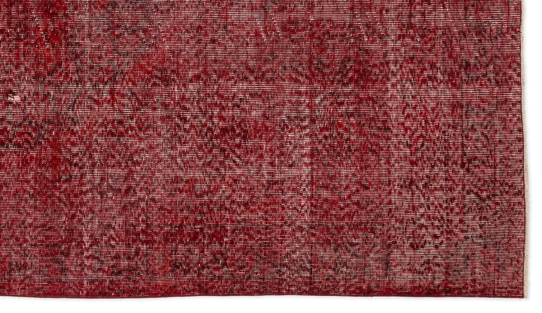 Athens Red Tumbled Wool Hand Woven Carpet 156 x 276