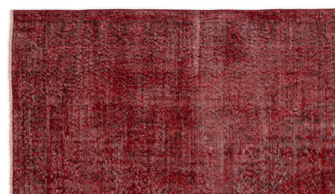 Athens Red Tumbled Wool Hand Woven Carpet 156 x 276