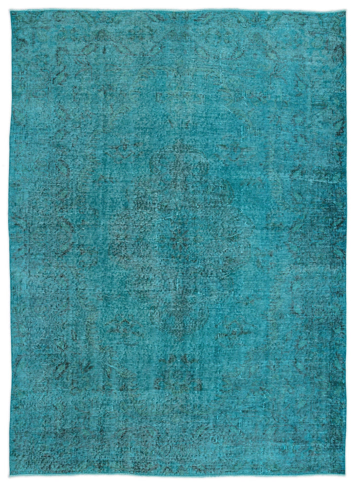 Athens Turquoise Tumbled Wool Hand Woven Rug 182 x 259
