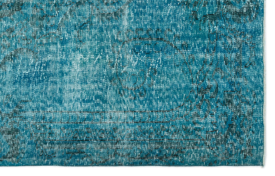 Athens Turquoise Tumbled Wool Hand Woven Rug 182 x 292