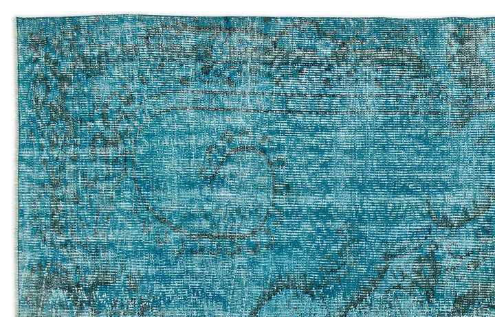 Athens Turquoise Tumbled Wool Hand Woven Rug 182 x 292