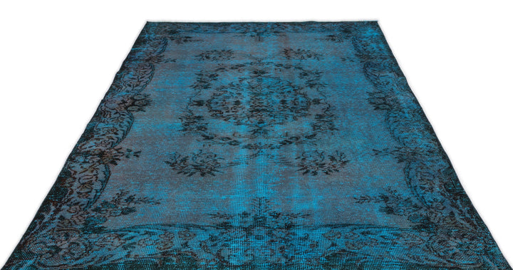 Athens Turquoise Tumbled Wool Hand Woven Rug 173 x 279