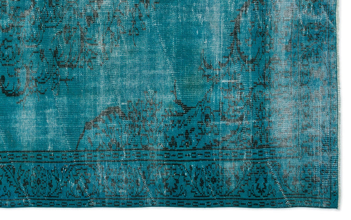 Athens Turquoise Tumbled Wool Hand Woven Rug 178 x 292