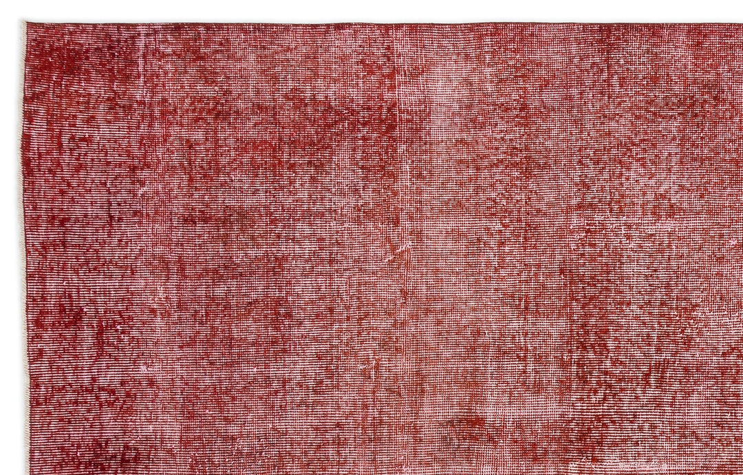 Athens Red Tumbled Wool Hand Woven Carpet 172 x 275