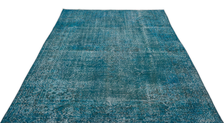 Athens Turquoise Tumbled Wool Hand Woven Rug 172 x 277