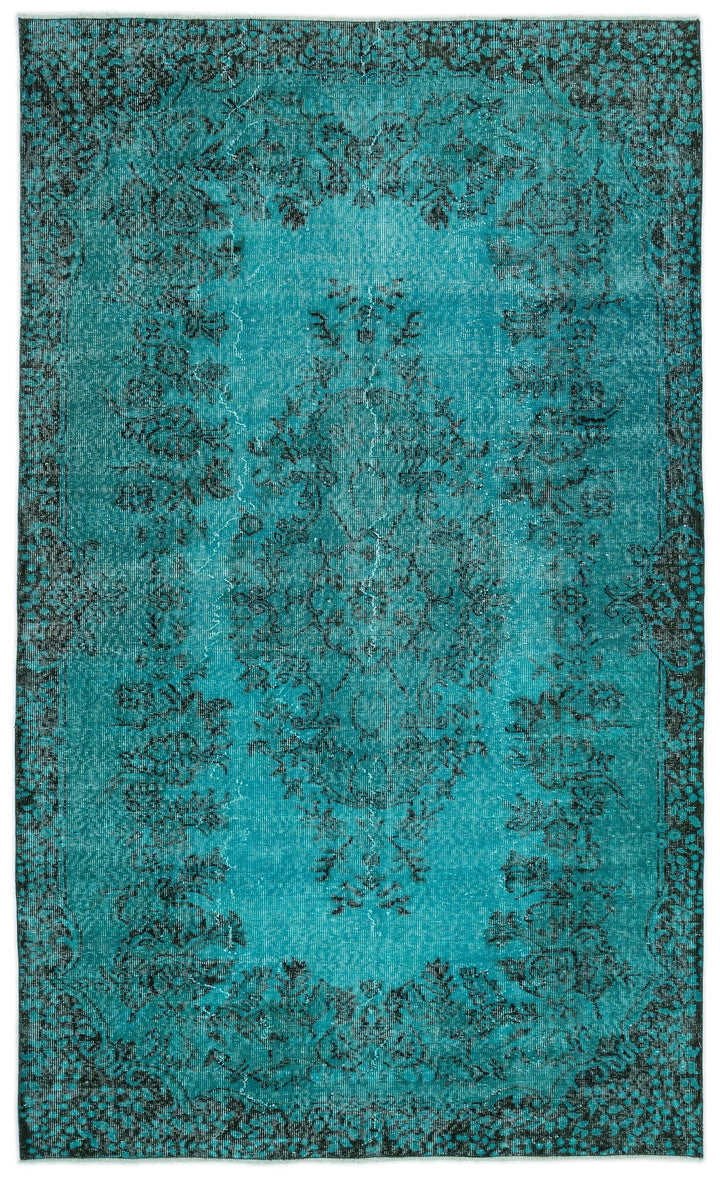 Athens Turquoise Tumbled Wool Hand Woven Rug 171 x 286