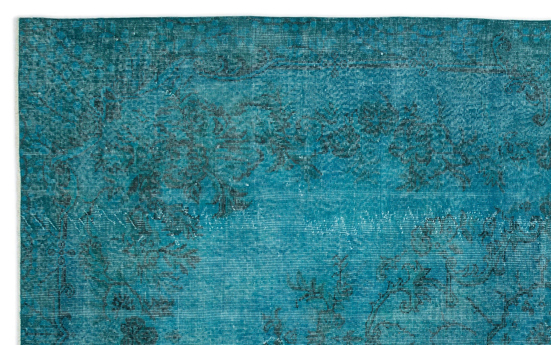 Athens Turquoise Tumbled Wool Hand Woven Rug 195 x 319
