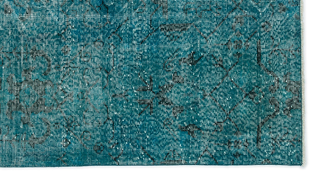 Athens Turquoise Tumbled Wool Hand Woven Rug 115 x 211