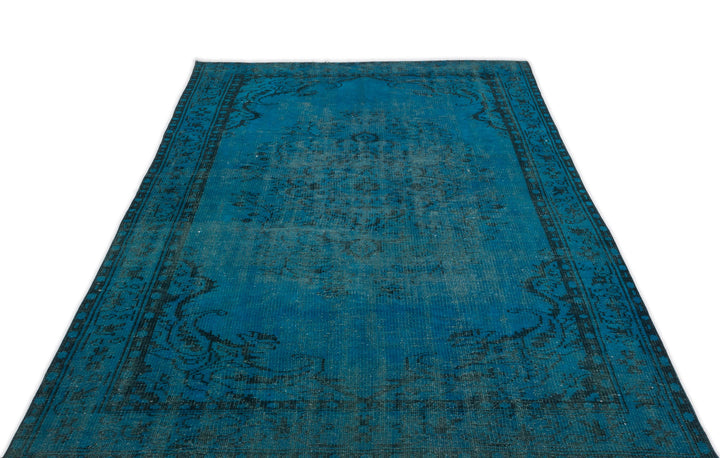 Athens Turquoise Tumbled Wool Hand Woven Carpet 158 x 260