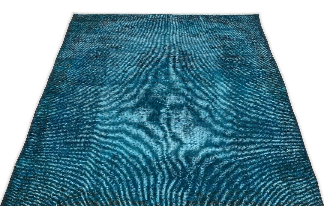Athens Turquoise Tumbled Wool Hand Woven Rug 115 x 206