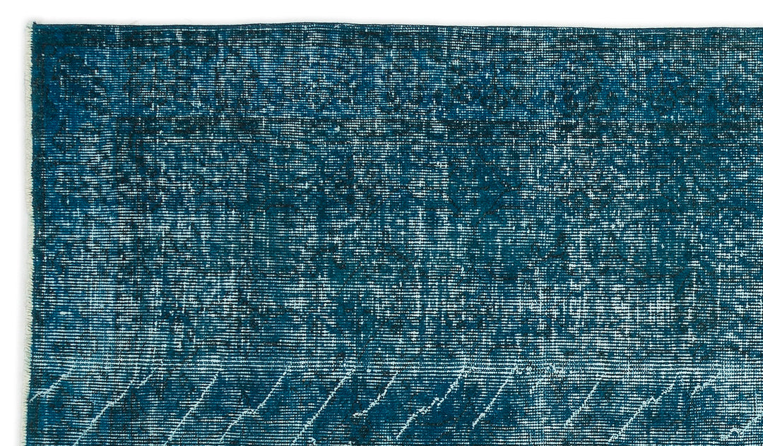 Athens Turquoise Tumbled Wool Hand Woven Carpet 135 x 229