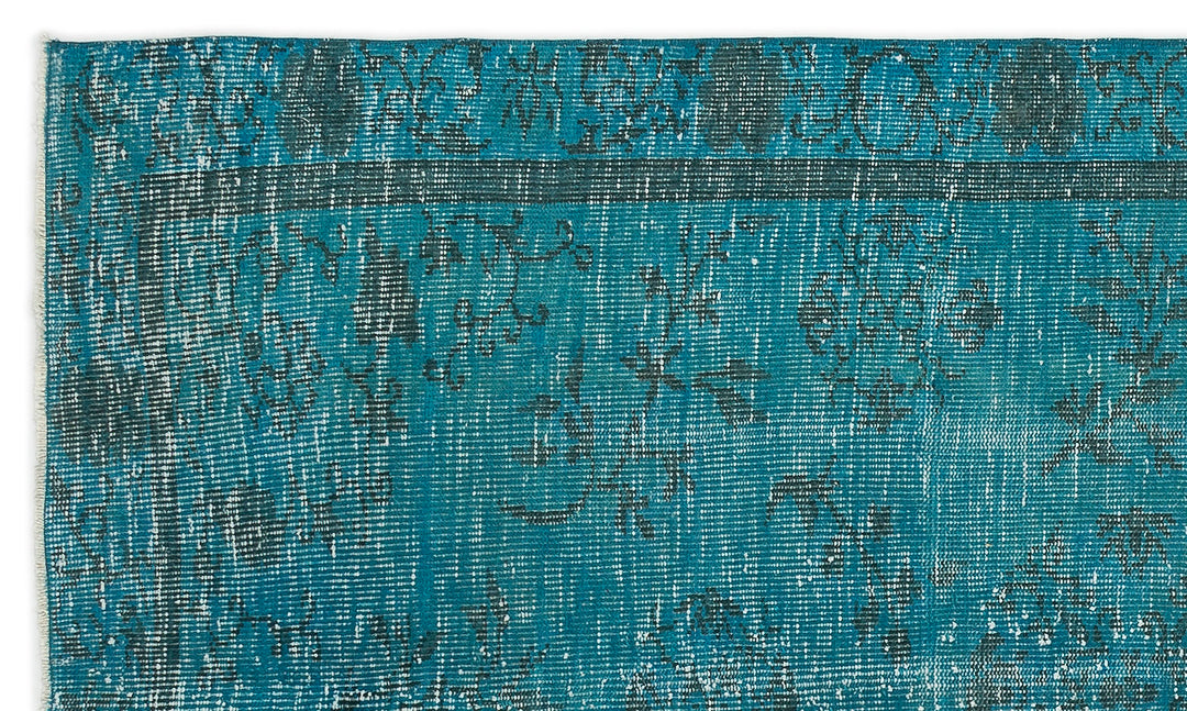 Athens Turquoise Tumbled Wool Hand Woven Rug 131 x 233