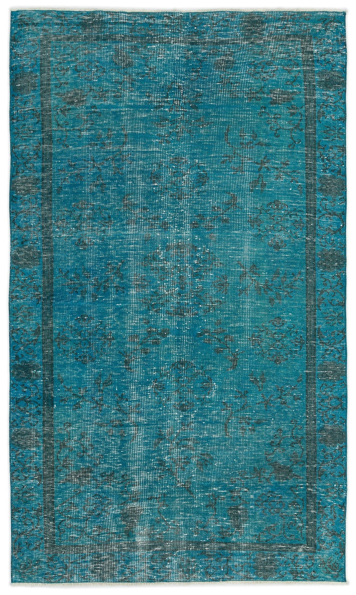 Athens Turquoise Tumbled Wool Hand Woven Rug 131 x 233