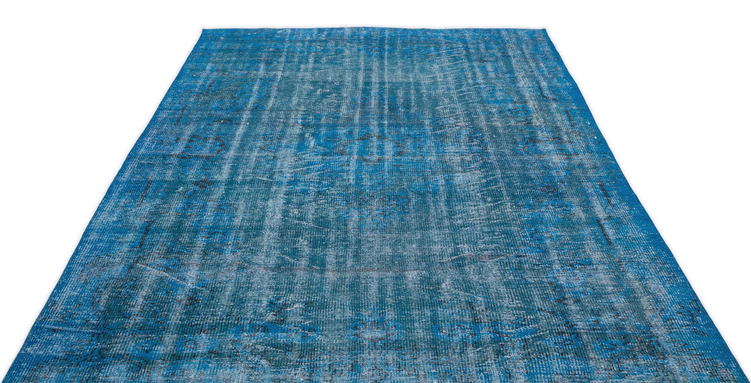 Athens Turquoise Tumbled Wool Hand Woven Rug 176 x 263