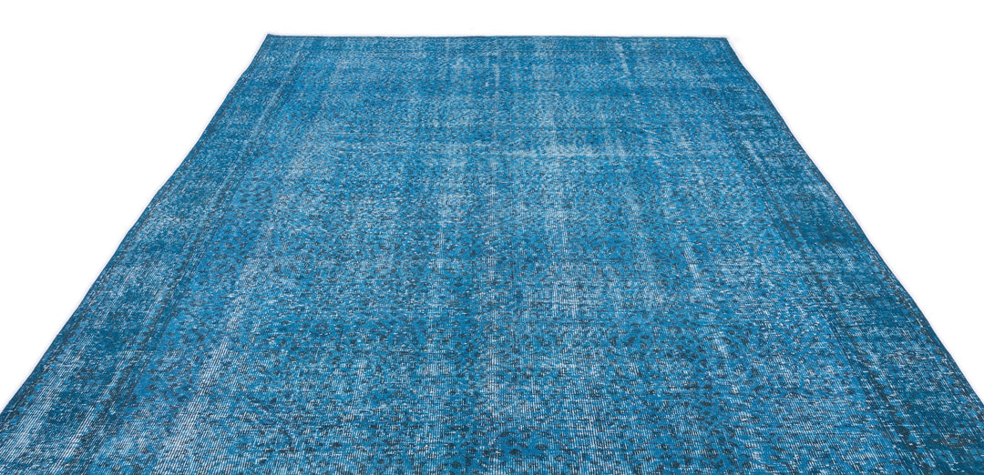 Athens Turquoise Tumbled Wool Hand Woven Carpet 215 x 315