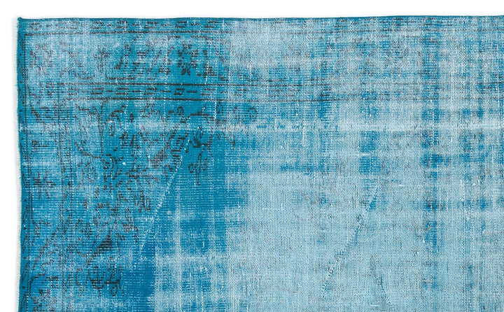 Athens Turquoise Tumbled Wool Hand Woven Carpet 172 x 287