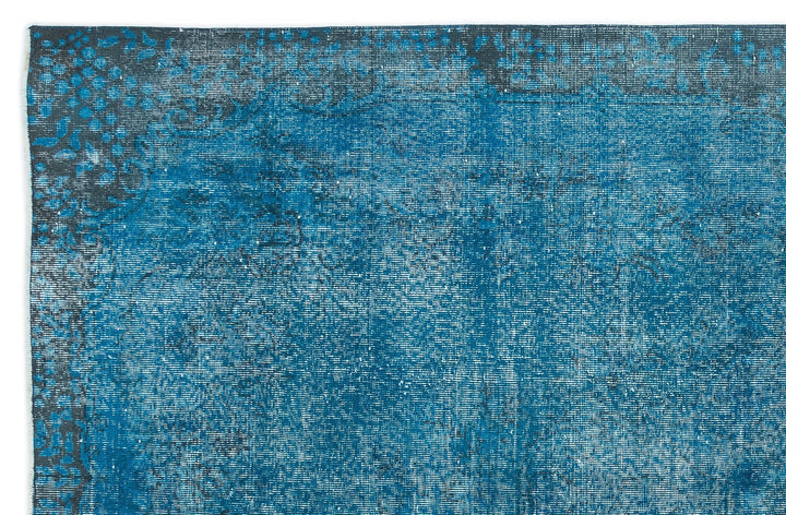 Athens Turquoise Tumbled Wool Hand Woven Carpet 188 x 291