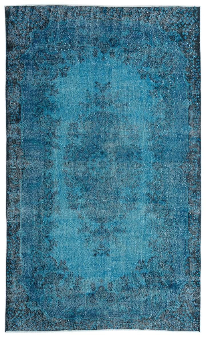 Athens Turquoise Tumbled Wool Hand Woven Carpet 194 x 320