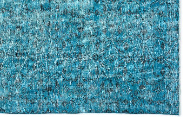 Athens Turquoise Tumbled Wool Hand Woven Rug 170 x 258