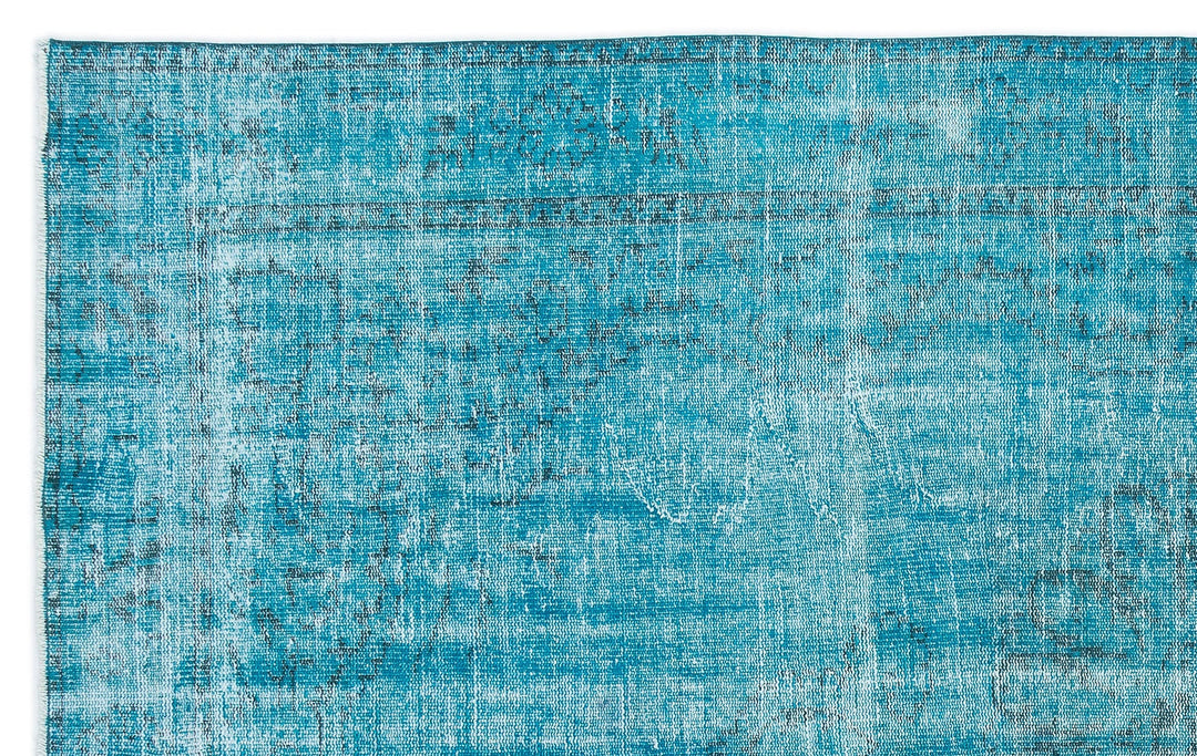 Athens 15901 Turquoise Tumbled Wool Hand Woven Carpet 183 x 292